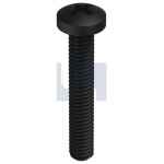 PAN HEAD ZINC PLATE BLACK