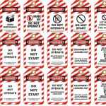 TIE-OUT LOCK OUT TAGS