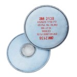 FILTER DISC GP2/GP3 O/VAPOURS AG & OZONE 2138 3M PACK 2