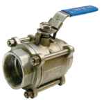 BALL VALVE 3 PIECE FULL BORE S/S G316 FEM/FEM BSP 25NB (1)