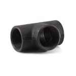 TEE EQUAL BLACK STEEL BSP 40 NB (1.1/2)