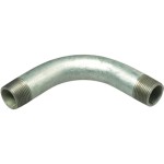 BEND 90DEG GALV STEEL MALE/MALE BSP 32NB (1.1/4)