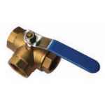 BALL VALVE 3-WAY BRASS (L-PORT) FEM/FEM 32NB (1.1/4)