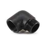 ELBOW 90DEG BLACK STEEL MALE/FEM BSP 100NB (4)