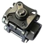 BALL VALVE 3-PIECE FULL BORE C/W MOUNT PAD G316 BSP 50NB (2)