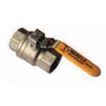 BALL VALVE GAS BRASS C/W T.HANDLE FEM/FEM (AGA APPROVED) 25NB