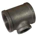 TEE REDUCING BLACK 3000LB NPT 15 X 10NB (1/2 X 3/8)