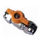 BALL VALVE GAS BRASS FLARED 10NB