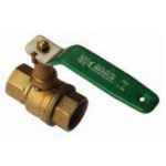 BALL VALVE BRASS (DR) C/W EXT SPINDLE FEM/FEM 20NB (3/4)