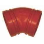 ELBOW 45DEG PAINTED ROLL GROOVE 50MM (2)