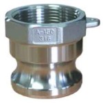 CAMLOCK MALE X NPT FEMALE (S/STEEL) TYPE A 40MM (1.1/2)