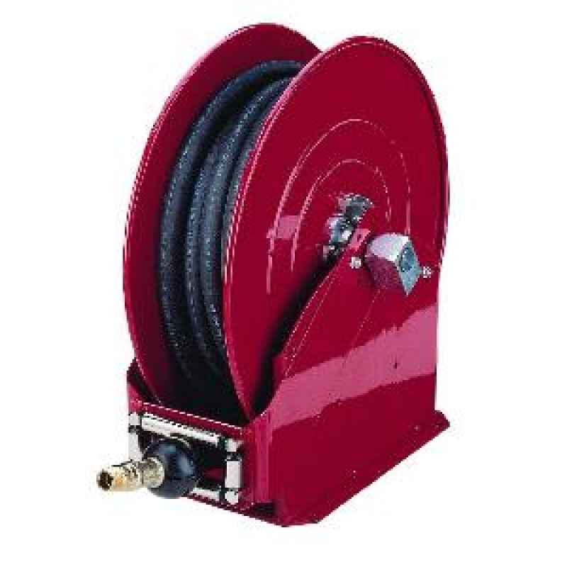 OIL HOSE REEL HIGH CAPACITY OPEN RETRACTABLE 30M X 1/2 ID Integrated