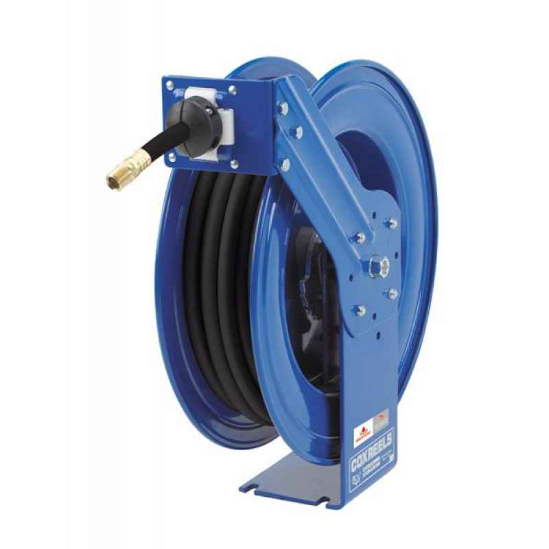 GREASE HOSE REEL OPEN RETRACTABLE 15M X 1/4 ID - Integrated Industrial