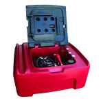 ALEMLUBE 400L LOCKABLE POLY TANK COMPLETE WITH M150SA 12V DIESEL PUMP