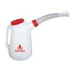 OIL MEASURE JUG 5L POLYETHYLENE FLEX SPOT SCREW ON LID 5000MFN