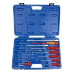 SCREWDRIVER SET 14 PIECE PHILLIPS & SLOTTED INC 1000V 35114MR