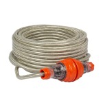 EXTENSION LEAD BRAIDED IP66 15AMP | 10AMP PLUG 20M EL20M10AMB
