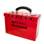 LOCK BOX PORTABLE 12 GROUP RED LOBOX