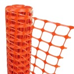 MESH BARRIER SAFETY FENCING ORANGE 160GSM 1 X 50M BM50M
