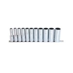 SOCKET RAIL 1/2 DRIVE (DEEP) 11PCE (12PT) SAE - AUSTECH