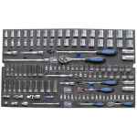 EVA TOOLKIT 122PC METRIC/SAE SOCKET & ACCESSORIES
