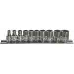 SOCKET 1/4 DRIVE (RAIL) 9PCE SAE (12PT) - AUSTECH