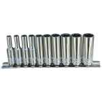 SOCKET 1/4 DRIVE (RAIL) 9PCE SAE DEEP (6PT) - AUSTECH