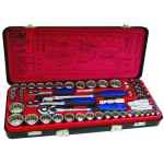 SOCKET SET 1/4-3/8-1/2 DRIVE 55PCE METRIC/SAE (12PT) - AUSTECH