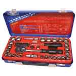 SOCKET SET 888 SERIES 3/8 DRIVE METRIC/SAE 50PCE (12PT) - AUSTECH