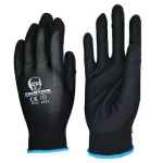 GLOVES FRONTIER BLACK NITRILE SAND FINISH SIZE 2XL