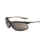 SAFETY GLASSES X-CALIBER SMOKE W/DUST GUARD