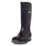 SAFETY GUMBOOTS PUMP BLACK/GREY STEEL TOE CAP (SB SRA) UK SIZE 8 MACK