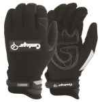 GLOVES CONTEGO BLACK SYNTHETIC LEATHER MEDIUM
