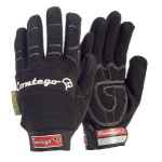 GLOVES CONTEGO BLACK SYNTHETIC LEATHER X LARGE