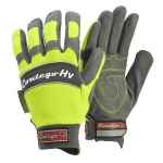 GLOVES CONTEGO HI-VIZ SYNTHETIC LEATHER 2XL