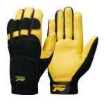 GLOVES CONTEGO GOLDEN EAGLE YELLOW/BLACK C/W GRIP TAB MEDIUM