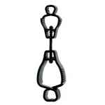 GLOVE CLIP CROC GRIP MULTI PURPOSE BLACK FRONTIER