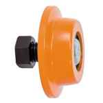 TROLLEY WHEEL 2T PLAIN SINGLE 90MM FLANGE STEEL