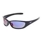 SAFETY GLASSES CONVOY BLACK REVO BLUE MIRROR LENS MACK