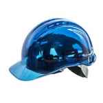 HARD HAT VENTED 6PT TERYLENE HARNESS CLEARVIEW BLUE