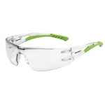SAFETY GLASSES VX2 CRYSTAL CLEAR CLEAR LENS MACK