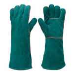 GLOVES WELDING FRONTIER GREEN LEFTIES GAUNTLET