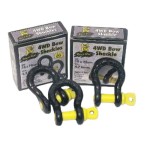 BOW SHACKLE 4WD WLL 4.7T 16 X 22MM BLACK RAT