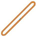 SLING ROUND ORANGE 10T X 8M