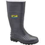 SAFETY GUMBOOTS GREY WATERPROOF STEEL TOE SLIP RESISTANT STYLE 025 SZ 7 BLUNDSTONE