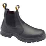 SAFETY BOOTS BLACK LEATHER PULL ON STEEL TOE TPU OUTSOLE STYLE 310 SZ 9.5 BLUNDSTONE
