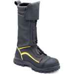 SAFETY BOOTS MINING 350MM BOA LACING BLACK HIGH LEG STEEL TOE STYLE 980 SZ 7 BLUNDSTONE