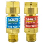 FLASHBACK ARRESTOR SET OXYGEN & FUEL BLOWPIPE MOUNT 208512 COMET