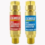 FLASHBACK ARRESTOR SET OXY & FUEL B/PIPE MOUNT MID FLO 208518 COMET
