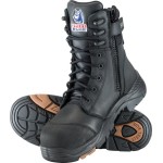 BOOT TINDAL SZ 6.5 COMPOSITE TOE TPU SOLE SCUFF CAP ZIP BLACK 617561 STEEL BLUE